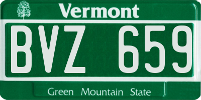 VT license plate BVZ659
