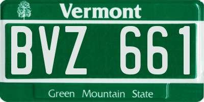 VT license plate BVZ661