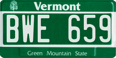 VT license plate BWE659