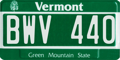 VT license plate BWV440