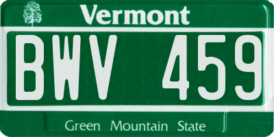 VT license plate BWV459