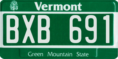 VT license plate BXB691