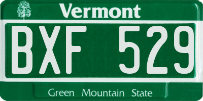 VT license plate BXF529