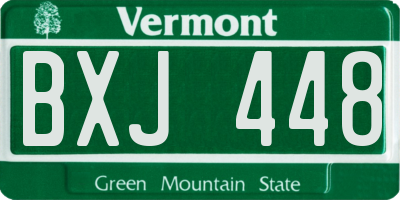 VT license plate BXJ448