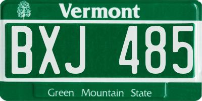 VT license plate BXJ485