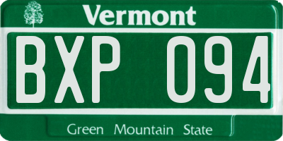VT license plate BXP094