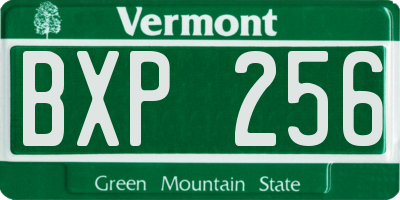 VT license plate BXP256
