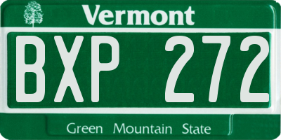VT license plate BXP272