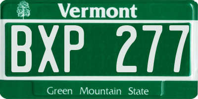 VT license plate BXP277