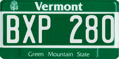 VT license plate BXP280