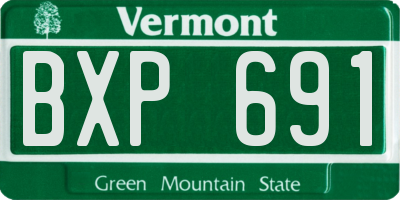 VT license plate BXP691