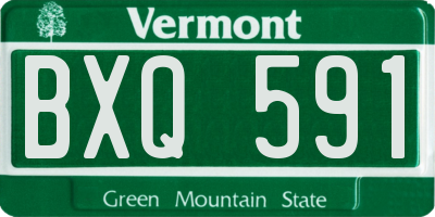 VT license plate BXQ591