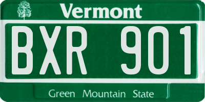 VT license plate BXR901