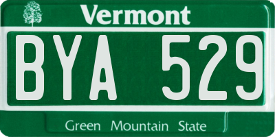 VT license plate BYA529