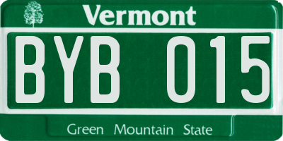 VT license plate BYB015