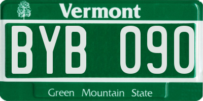 VT license plate BYB090