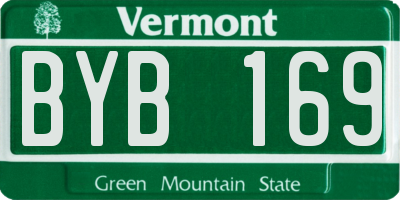 VT license plate BYB169