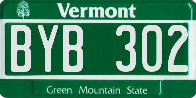 VT license plate BYB302