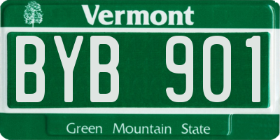 VT license plate BYB901