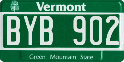VT license plate BYB902