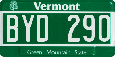 VT license plate BYD290