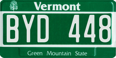 VT license plate BYD448