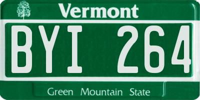 VT license plate BYI264