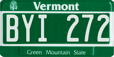 VT license plate BYI272