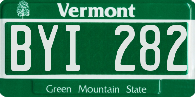 VT license plate BYI282