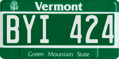 VT license plate BYI424
