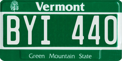VT license plate BYI440
