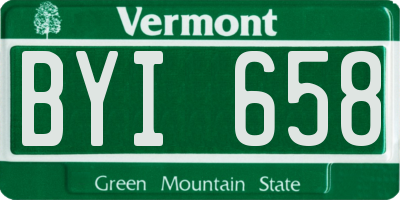 VT license plate BYI658