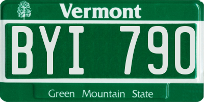 VT license plate BYI790