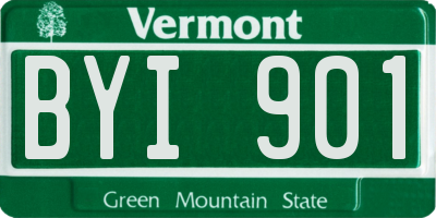 VT license plate BYI901