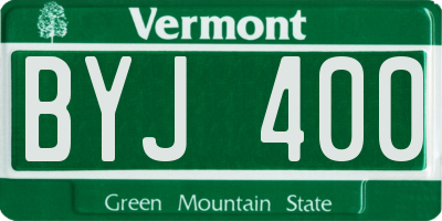 VT license plate BYJ400
