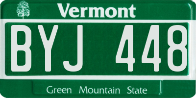 VT license plate BYJ448