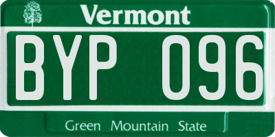 VT license plate BYP096