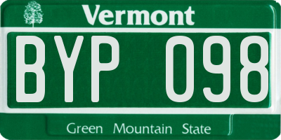 VT license plate BYP098