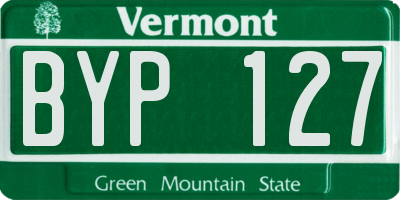 VT license plate BYP127
