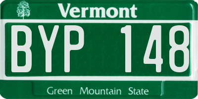 VT license plate BYP148