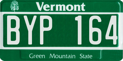 VT license plate BYP164