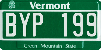 VT license plate BYP199