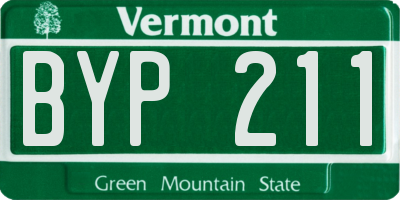 VT license plate BYP211