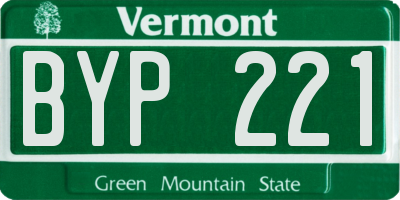 VT license plate BYP221