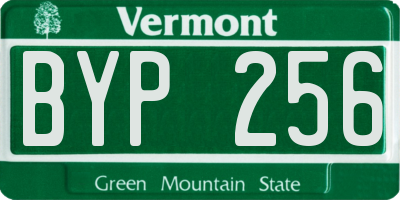 VT license plate BYP256