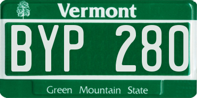 VT license plate BYP280