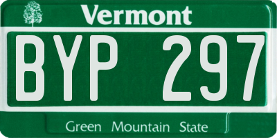 VT license plate BYP297