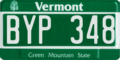 VT license plate BYP348