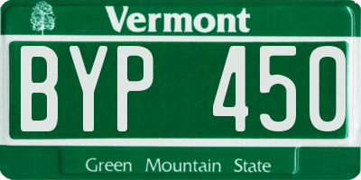 VT license plate BYP450