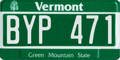 VT license plate BYP471
